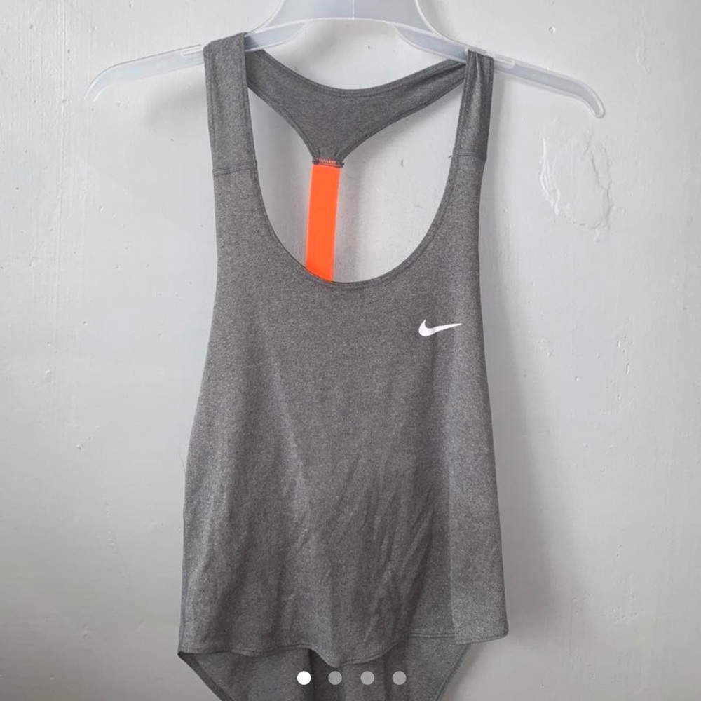 Nike Tank Top Womens Xs Logo Dri-Fit Gym Workout Summer Spring Top Gray